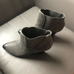 Sole Society distressed wedge COMFORTABLE bootie